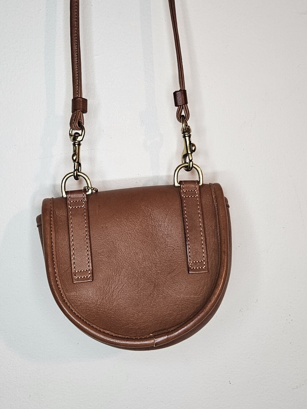 COACH 1990s Leather Mini Belt Bag Crossbody British Tan RARE - Picture 5 of 12